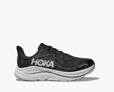 SCARPE RUNNING CAMMINATA HOKA CLIFTON 10 GS COLORE NERO BIANCO BLACK