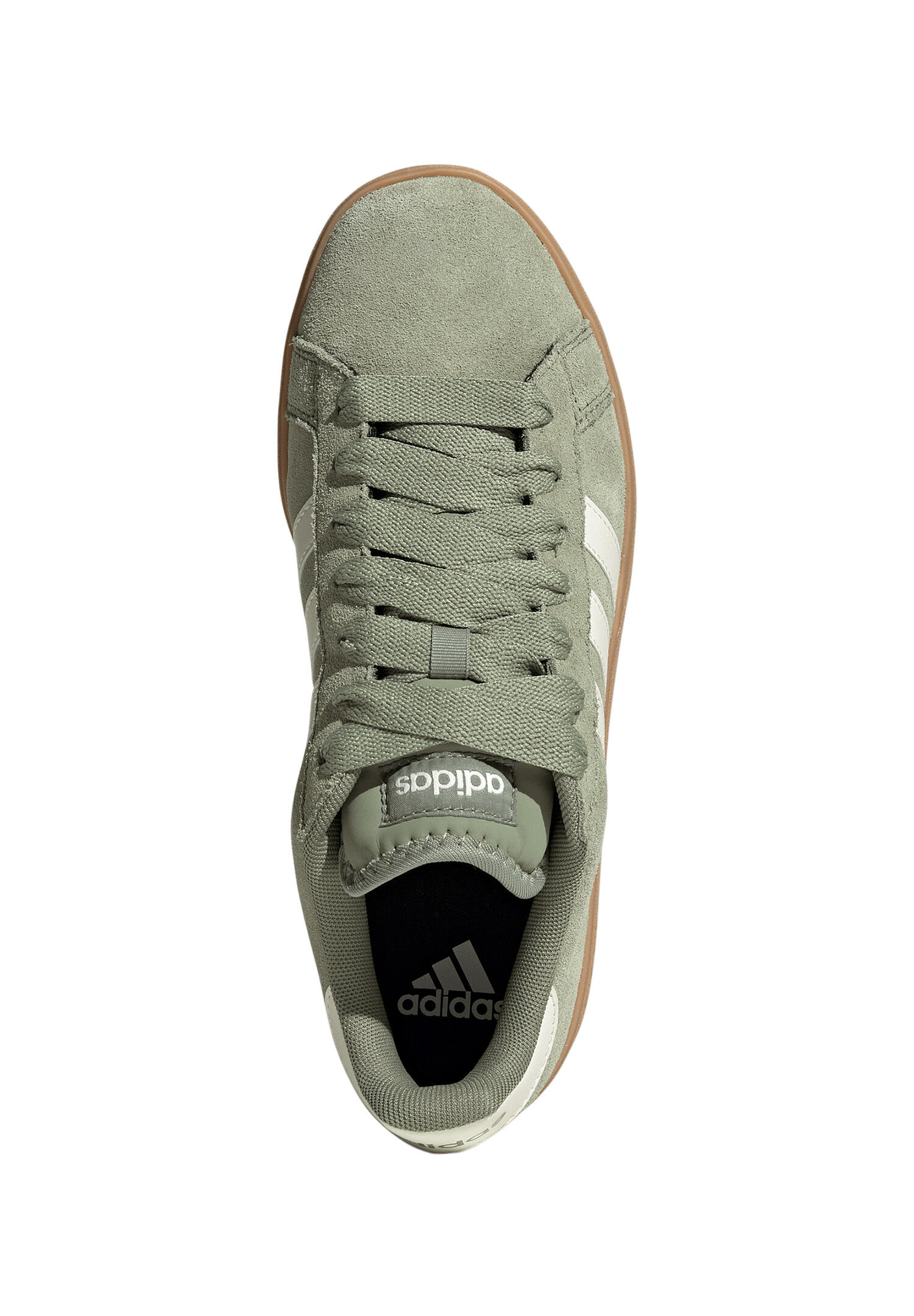 adidas Herren Grand Court Base 00s Sneaker Wildleder IH1669 Grün 6/7