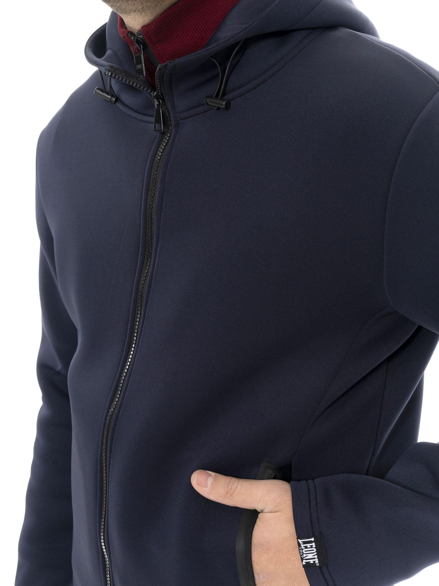 Veste en néoprène à capuche zippée Leone 1947 Soft Basic pour homme 3/5
