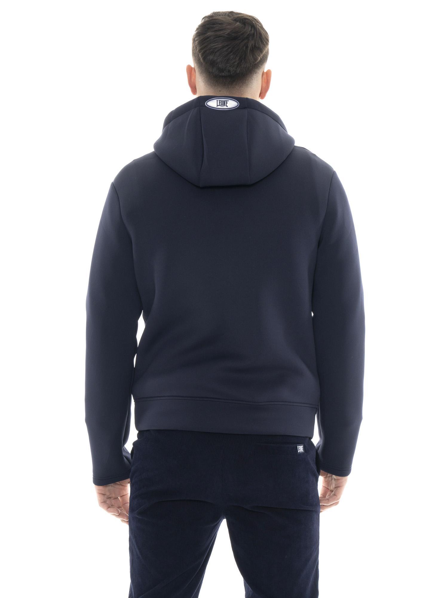 Veste en néoprène à capuche zippée Leone 1947 Soft Basic pour homme 4/5