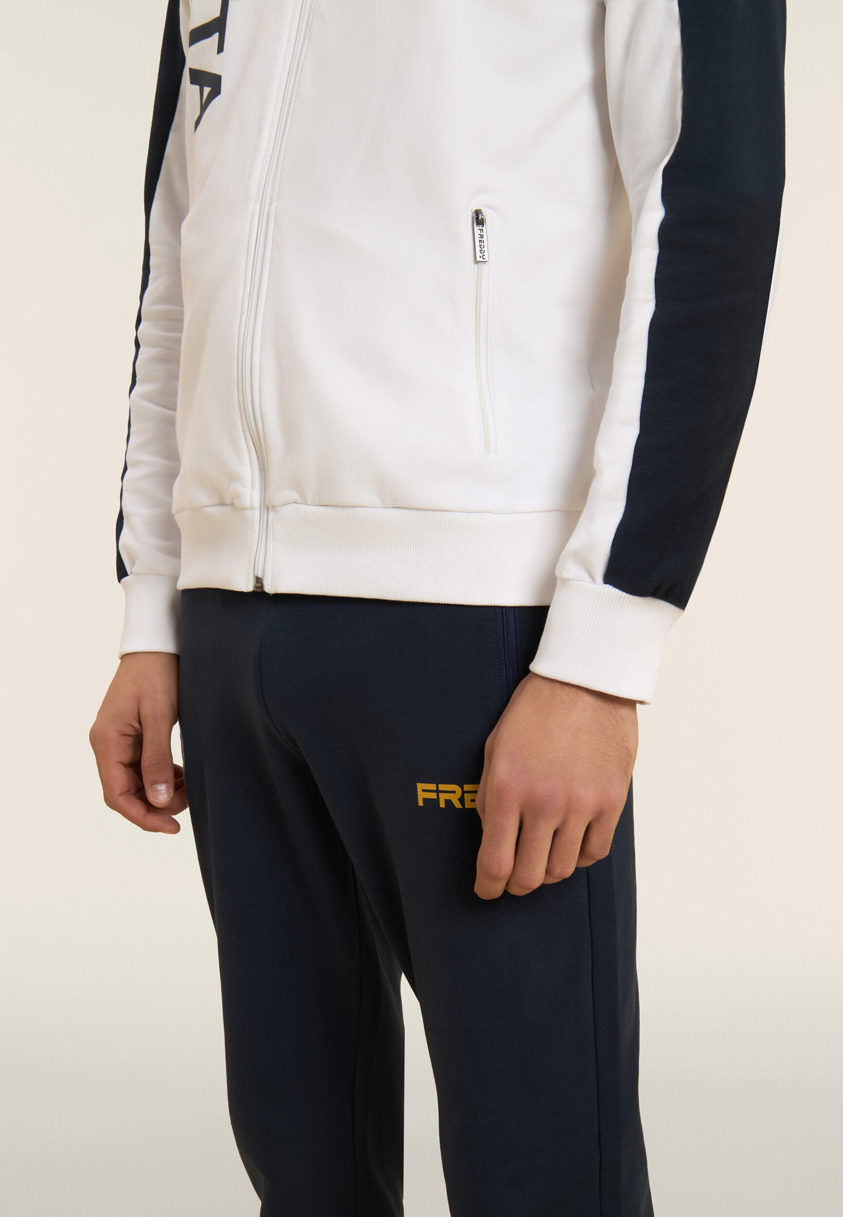 Tuta Uomo Italia FGI Full Zip e Collo Alto in French Terry 5/5