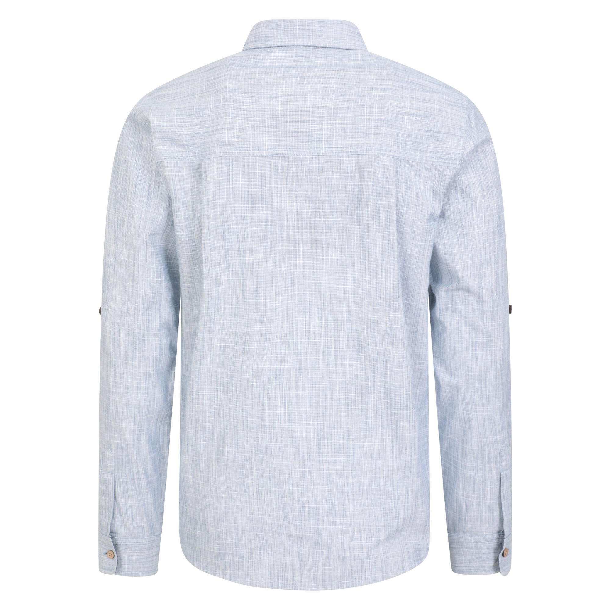Coconut Camicia Struttura Manica Lunga Uomo Mountain Warehouse Blu 2/4