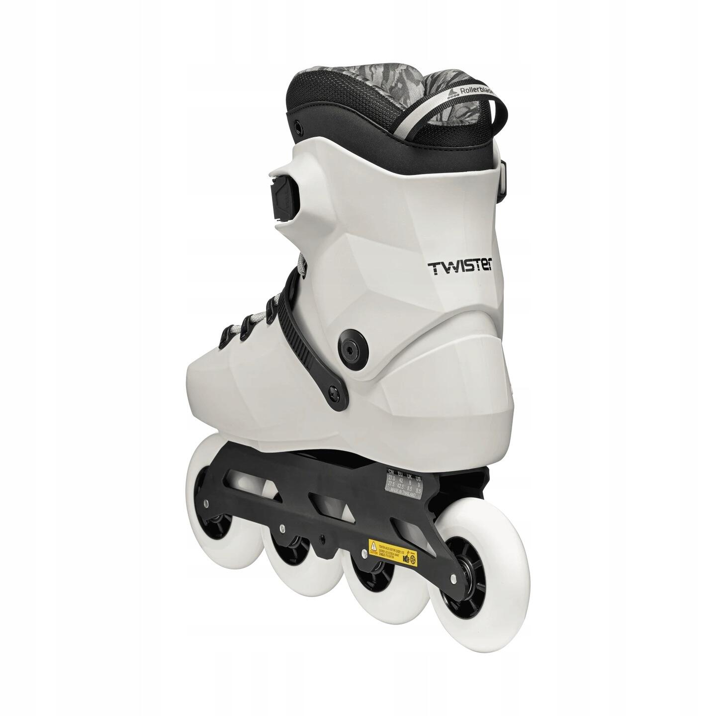 ROLLERBLADE Roller Freeskate Twister 90R Fumé Blanc Noir 3/7