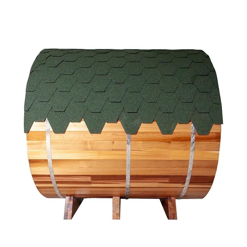 Sauna extérieur en Cèdre rouge Boreal® TRC - Tonneau Barrel 180 * 180 3/7