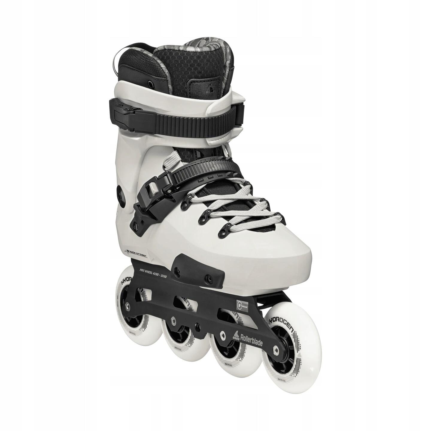 ROLLERBLADE Roller Freeskate Twister 90R Fumé Blanc Noir 2/7
