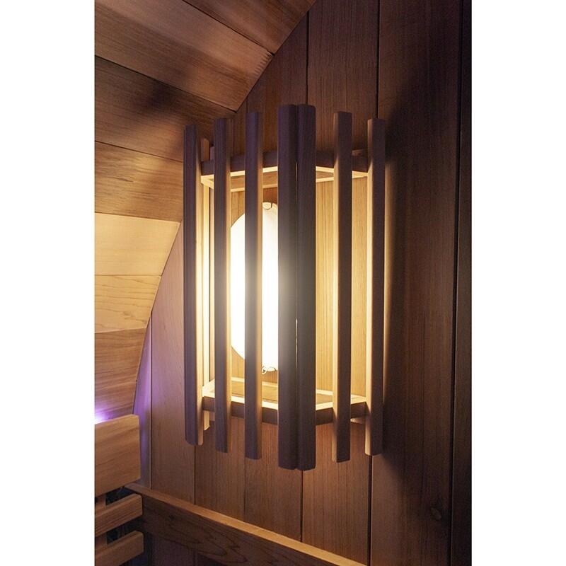 Sauna extérieur en Cèdre rouge Boreal® TRC - Tonneau Barrel 180 * 180 6/7