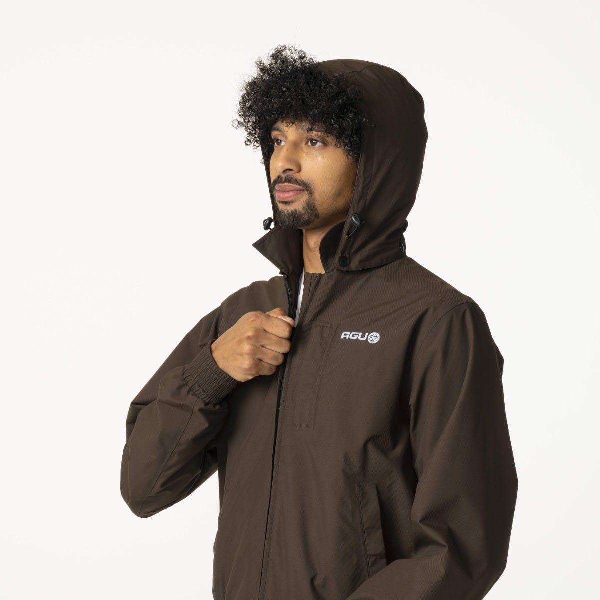 Twill Bomber Rain Jacket Veste  Homme Ground Coffee 7/7