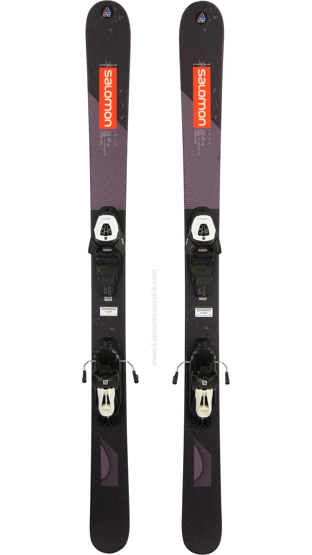Reconditionné - SALOMON TNT JR + SALOMON 6 - Très bon état 2/3