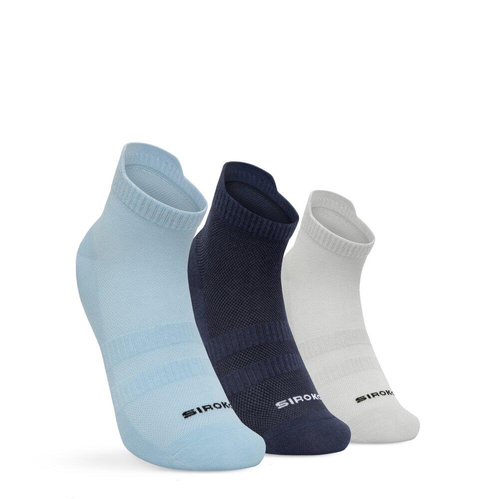 Men & Women Golf cotton ankle socks 3-pack Torrey Blues Blue