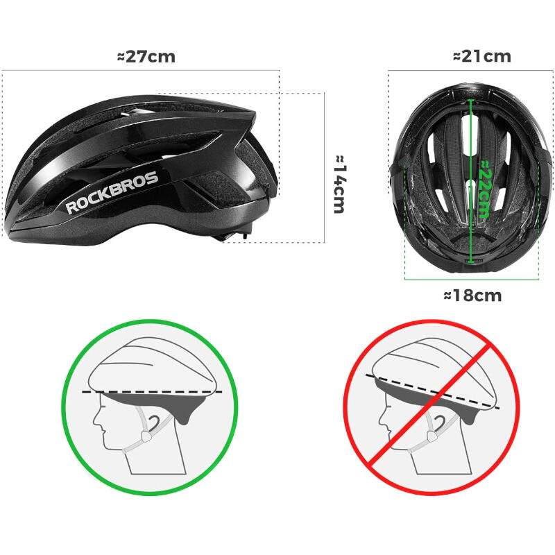 Kask rowerowy dla dorosłych z zapięciem magnetycznym Rockbros LK-79 7/7