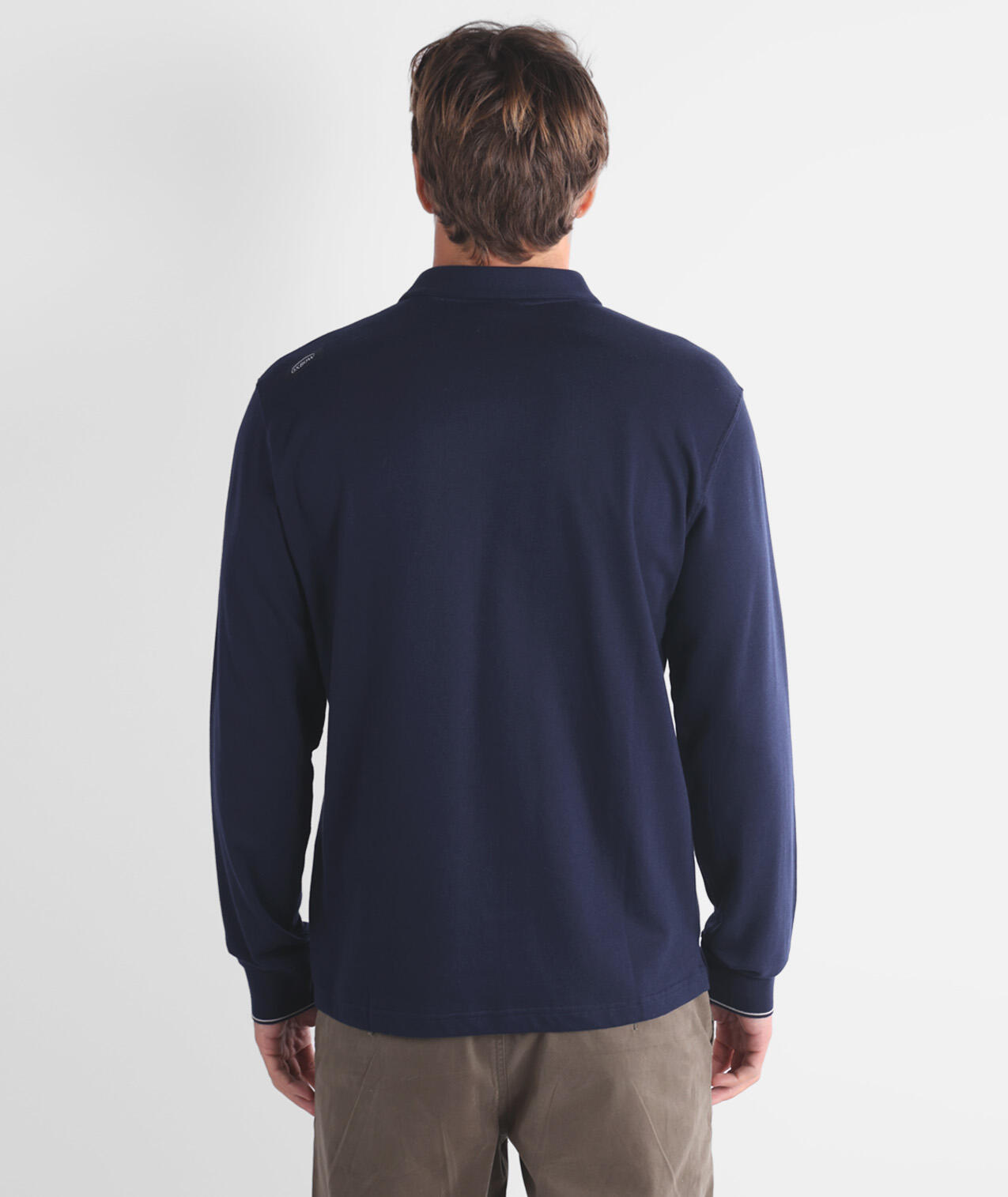 Polo jersey manches longues uni TIMELESS 3/4