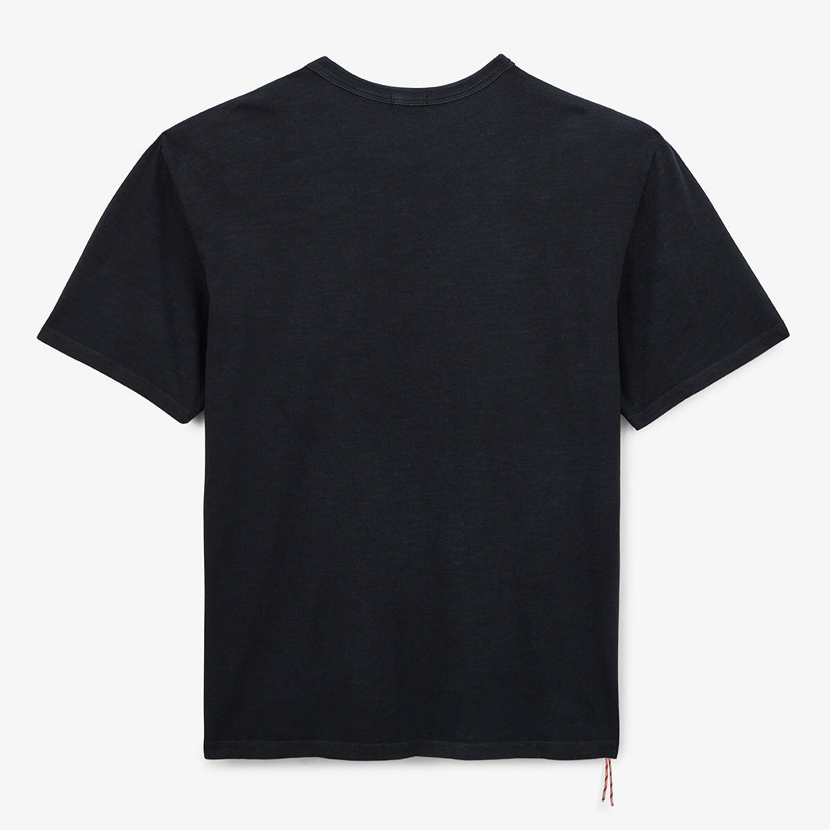 T-shirt girocollo in jersey fiammato con effetto pigment dye grigio antracite 3/5
