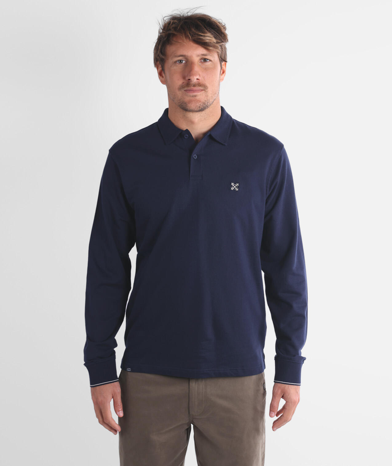 Polo jersey manches longues uni TIMELESS 2/4