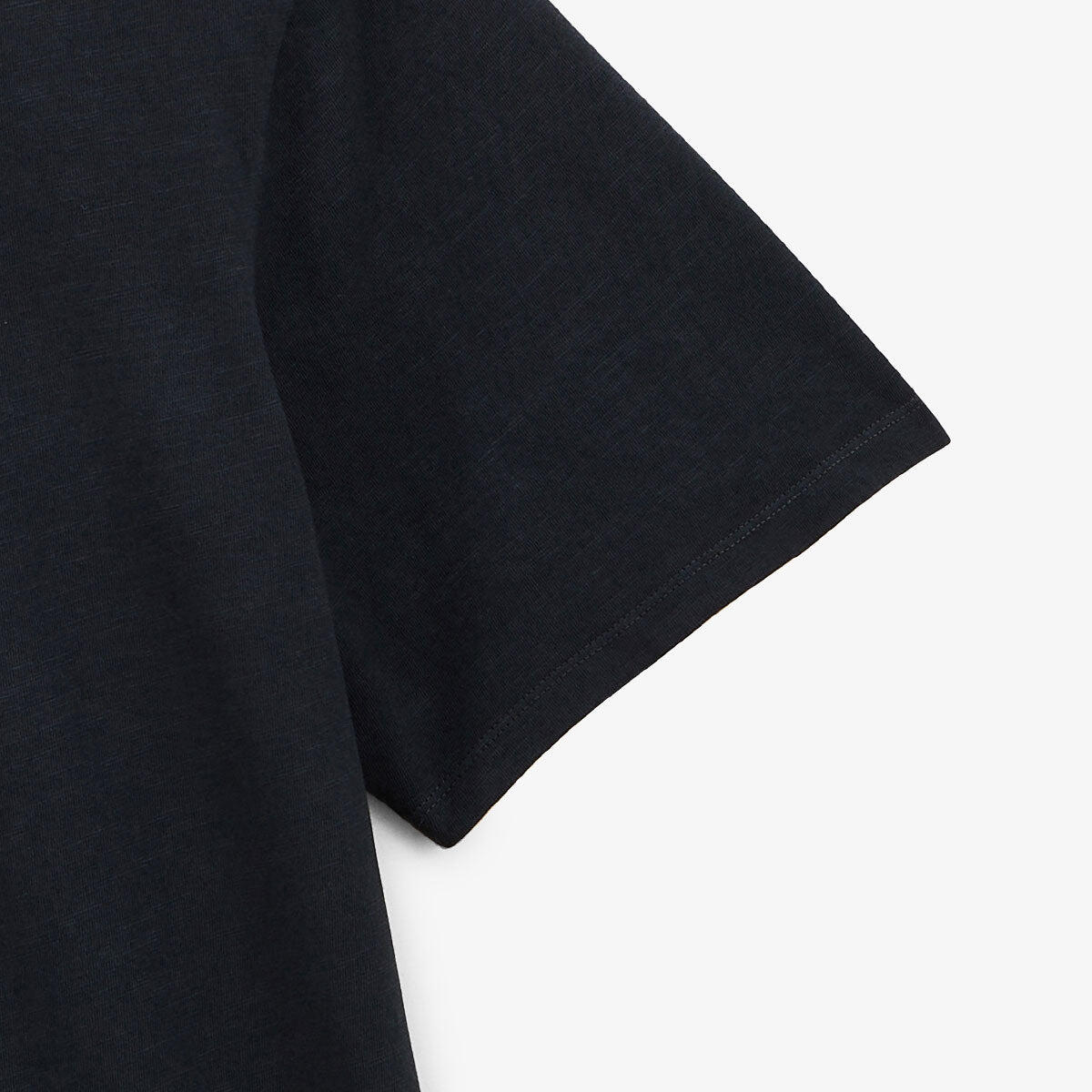 T-shirt girocollo in jersey fiammato con effetto pigment dye grigio antracite 5/5
