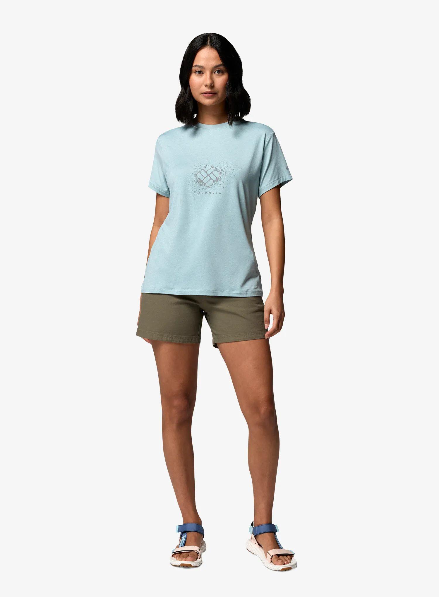 Koszulka szybkoschnąca damska Columbia Parsons Point S/S Graphic Tee 3/5