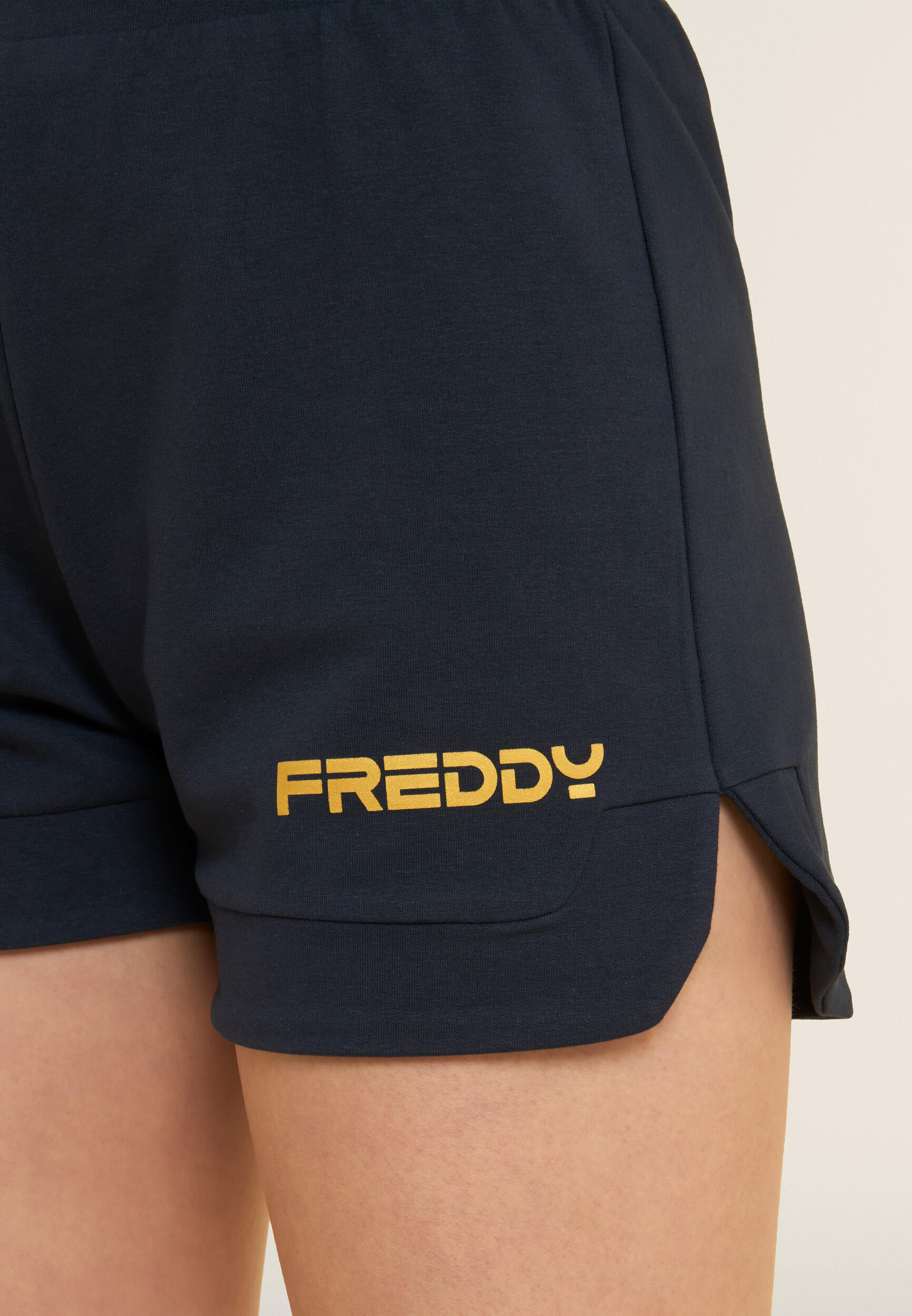 Short pour femmes avec fentes en molleton de coton, merchandising officielle de 4/6