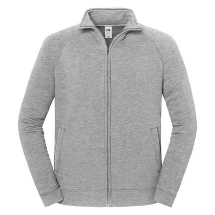 Veste De Survêtement Unie À Col Montant ICONIC PREMIUM Homme (Gris Clair Chiné)