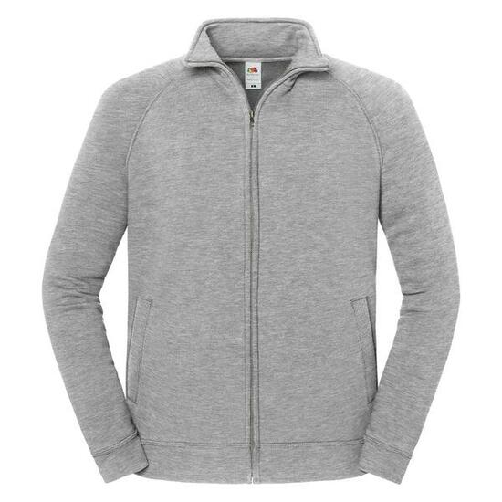 Veste De Survêtement Unie À Col Montant ICONIC PREMIUM Homme (Gris Clair Chiné)