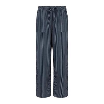 Dames elbrie vertical stripe broek (marine / wit)