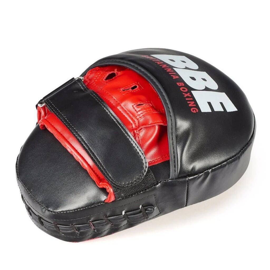 FS Curved Hook & Jab Pads (Black/Red) 3/4