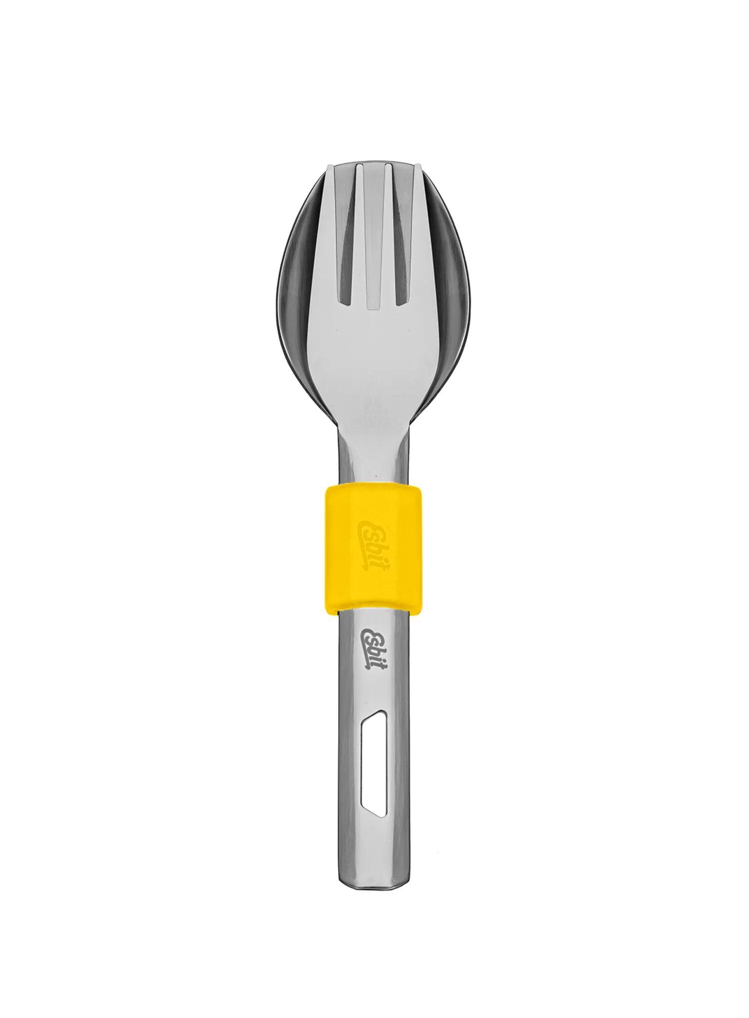 Sztućce turystyczne Esbit Cutlery Set Incl. Silicone Band S - sunshine yellow 3/7