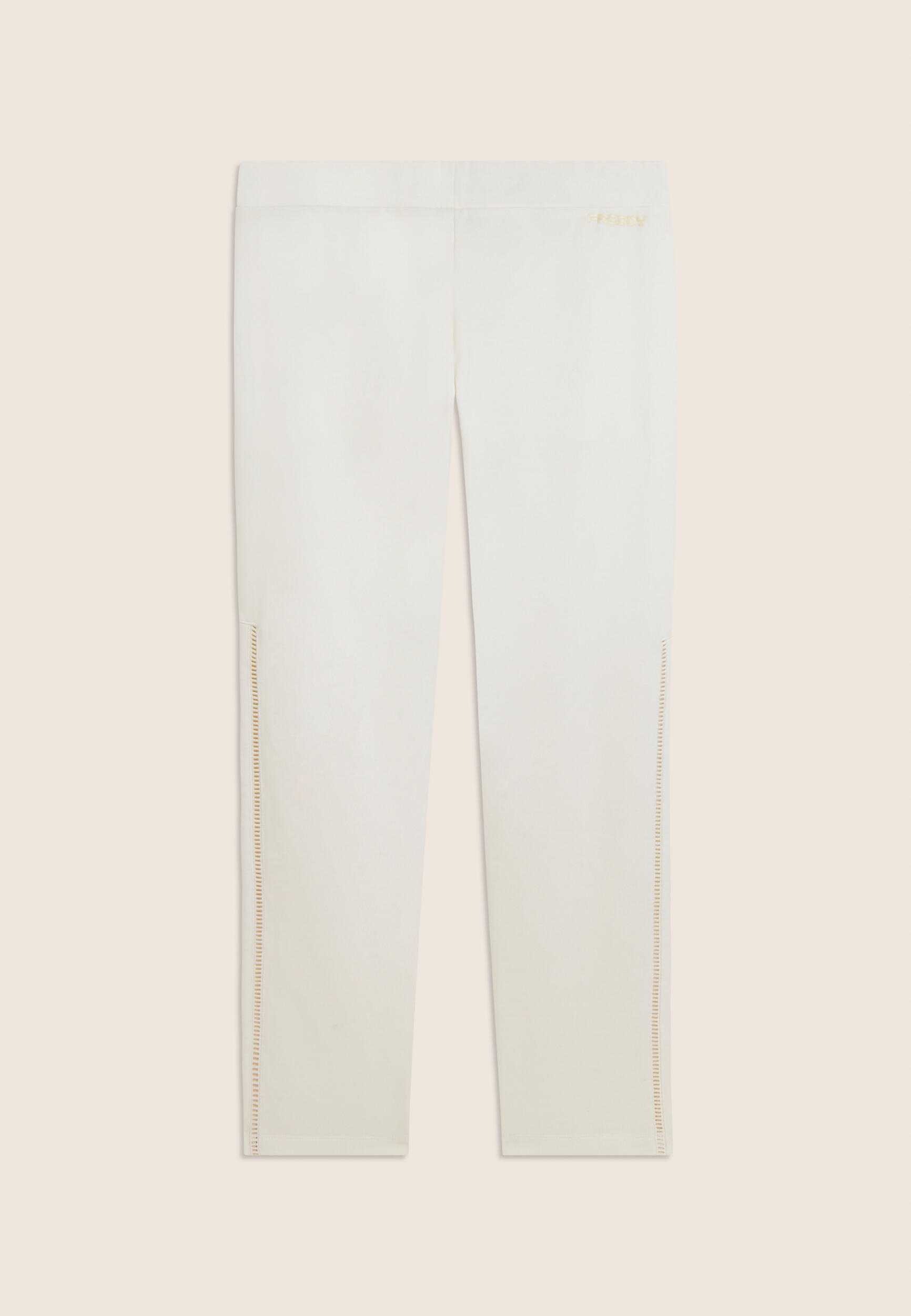 Pantalon de sport droit avec broderie perforée 2/3