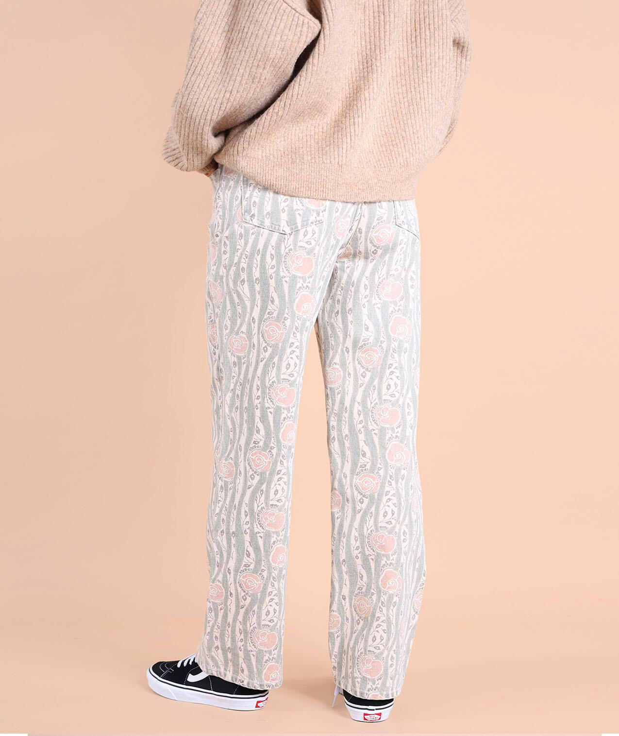 Pantaloni flare stampati GENTIANA 2/5