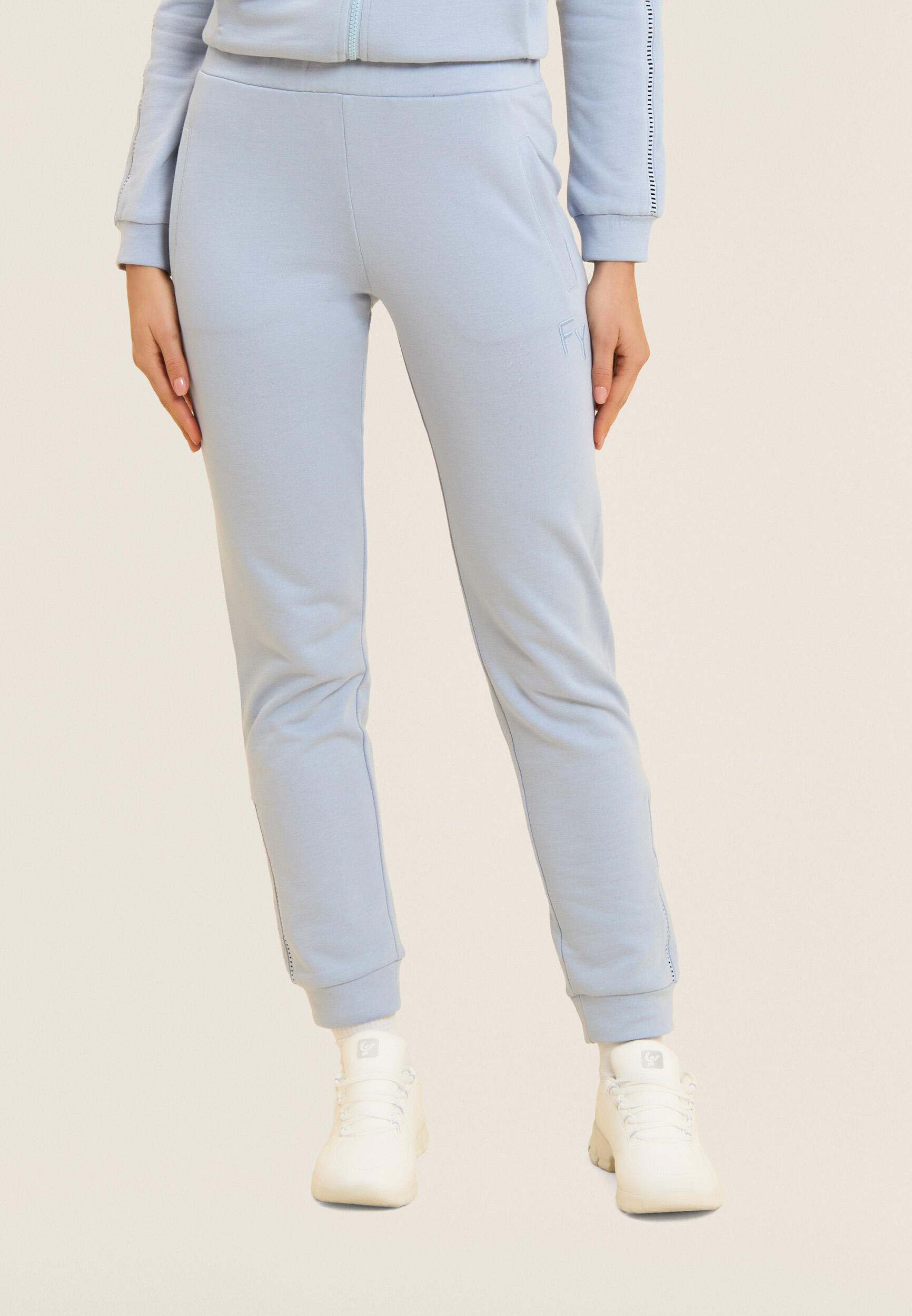 Pantaloni Sportivi Slim Fit con Coulisse e Dettagli Ricamati 2/4