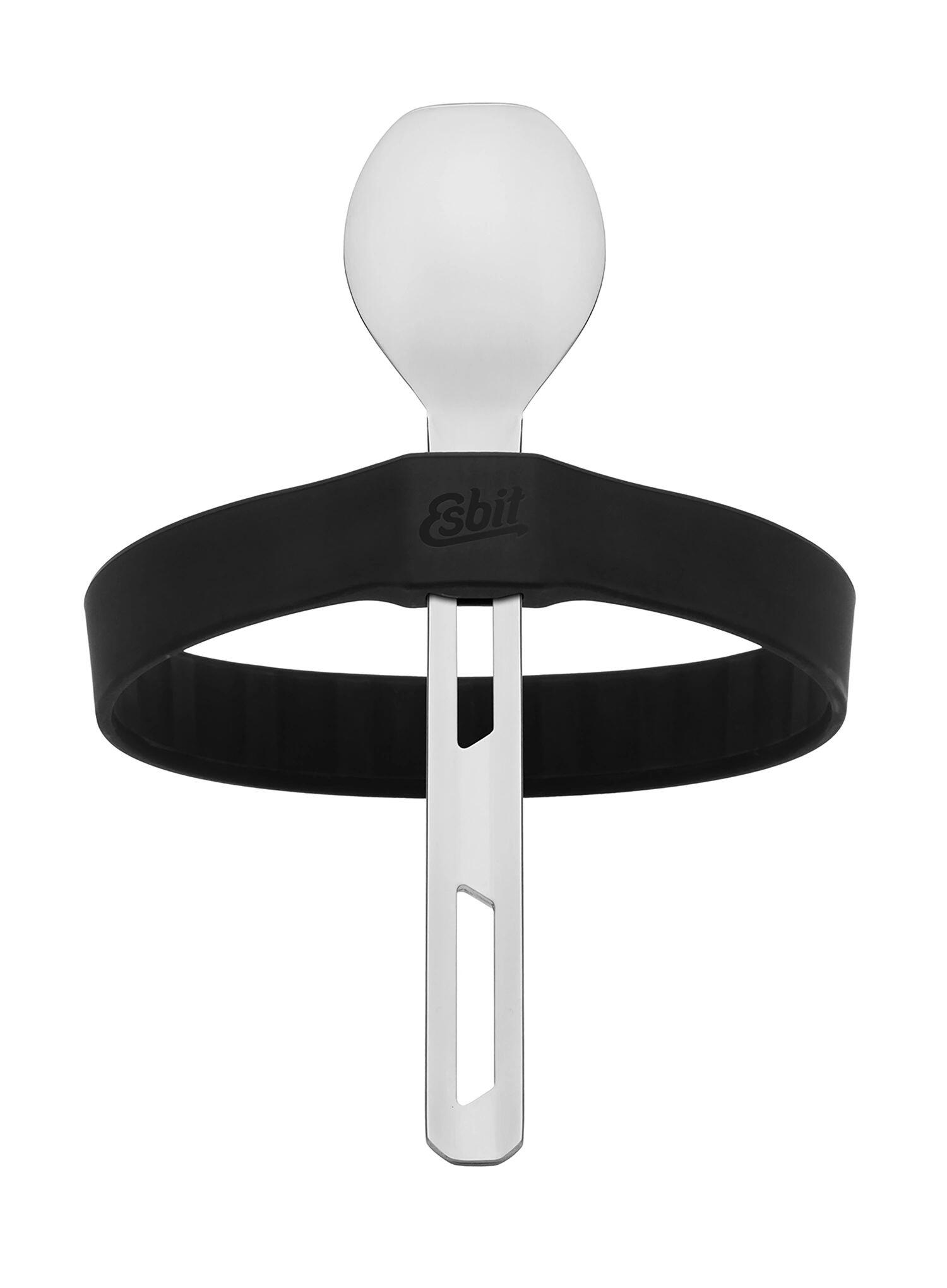 Sztućce turystyczne Esbit Cutlery Set Incl. Silicone Band L - black 4/7