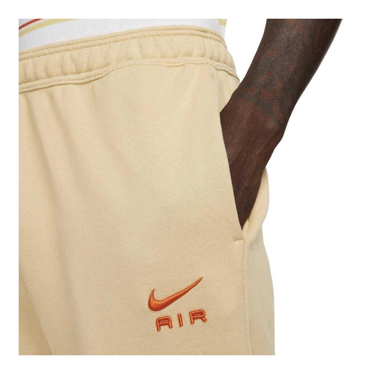 Pantalon De Jogging Motif/style Uni AIR Homme (Beige) 3/3