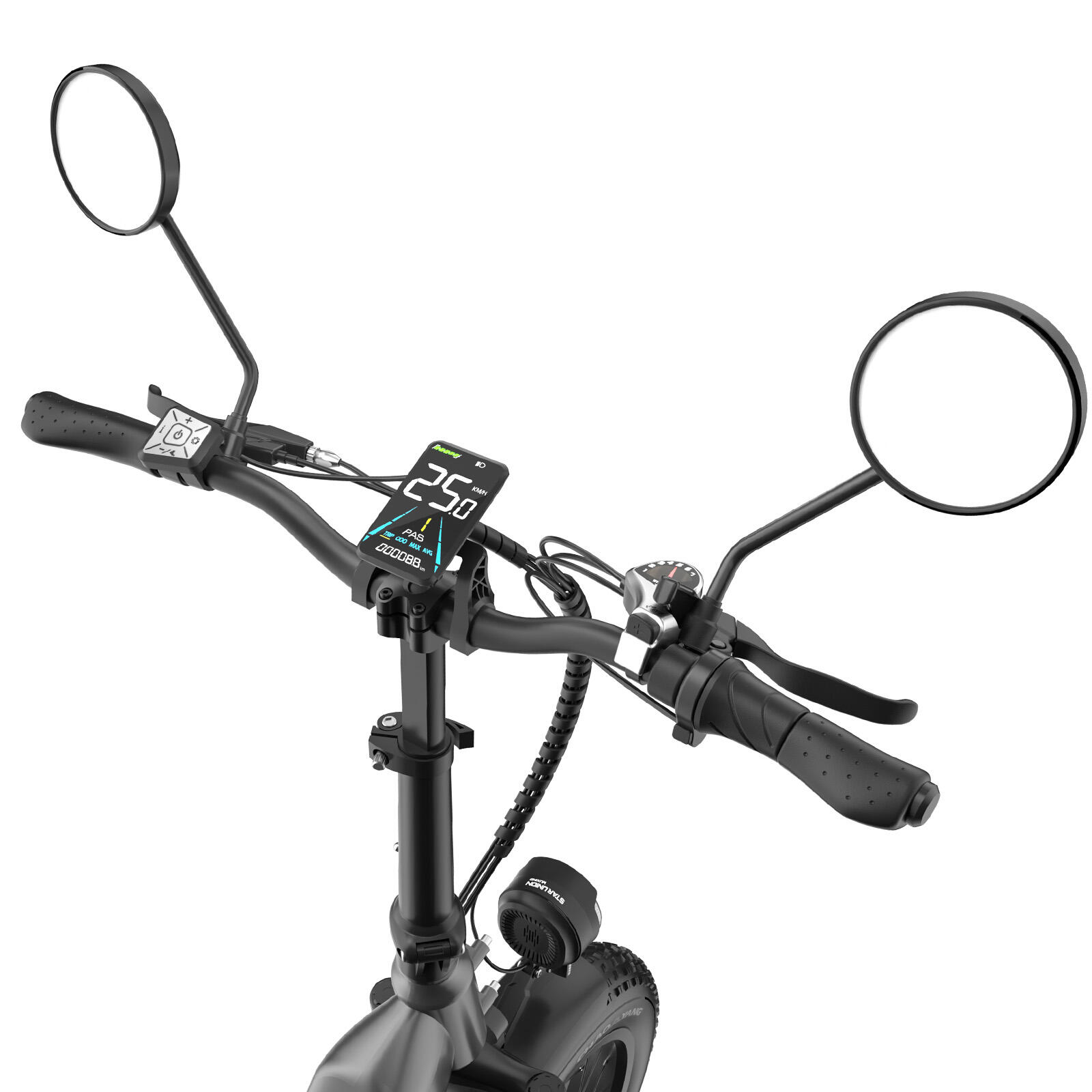 Bicicleta Elétrica Urbana Fafrees FF20 Polar, Baterias Duplas 48V 24Ah 7/7