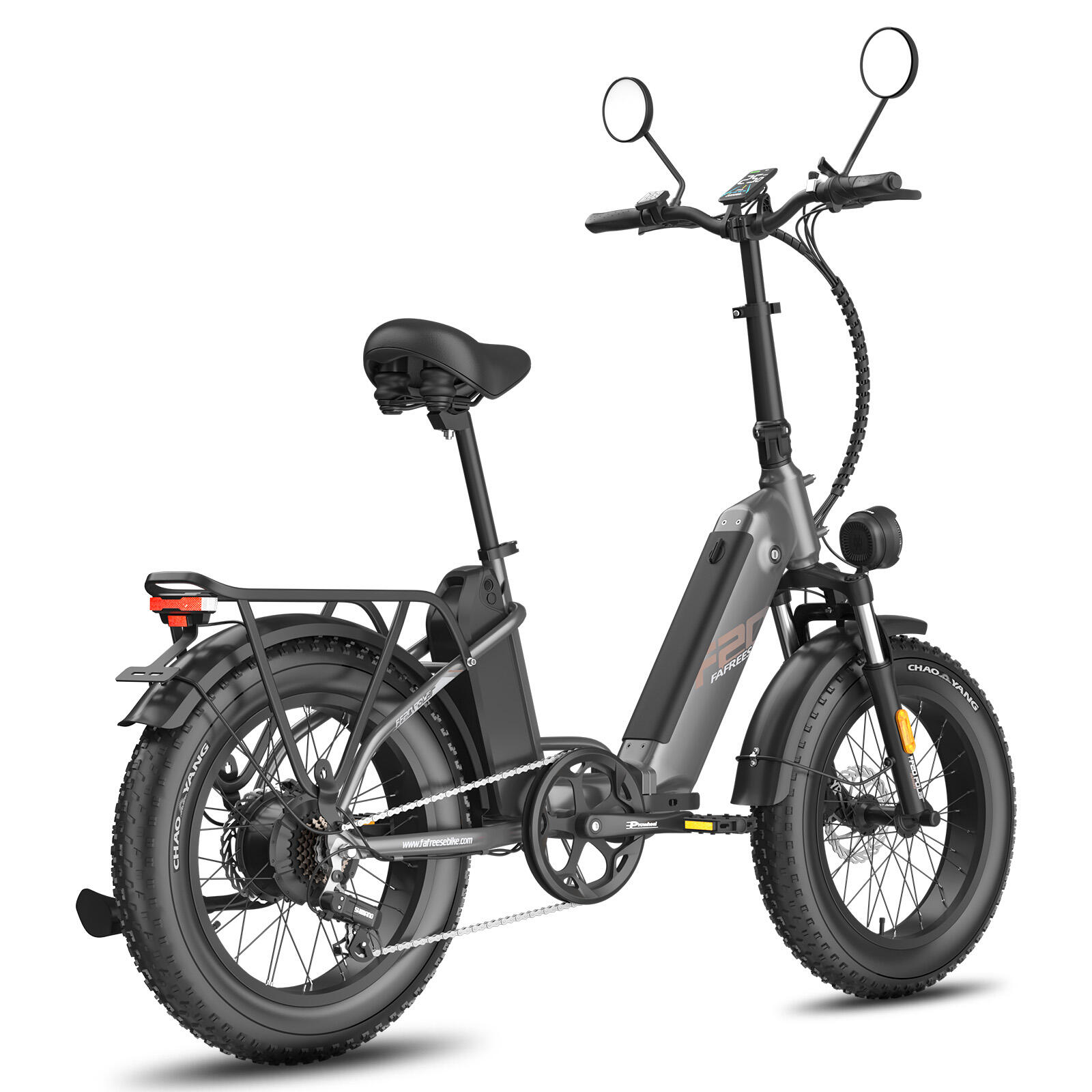 Bicicleta elétrica FAFREES FF20 Polar com bateria dupla e travões hidráulicos 3/7