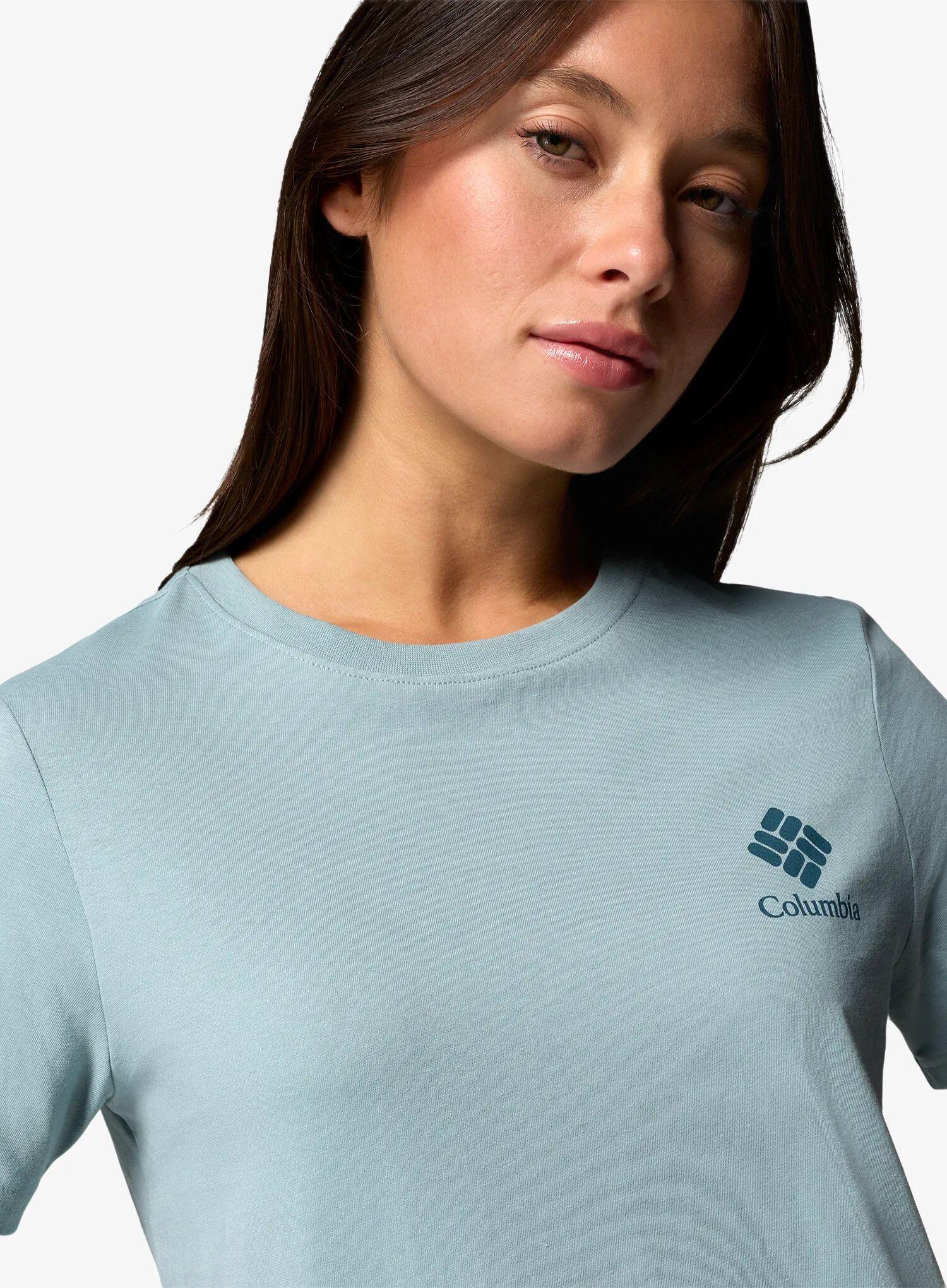 Koszulka bawełniana damska Columbia Rolling Bend Graphic S/S 5/5