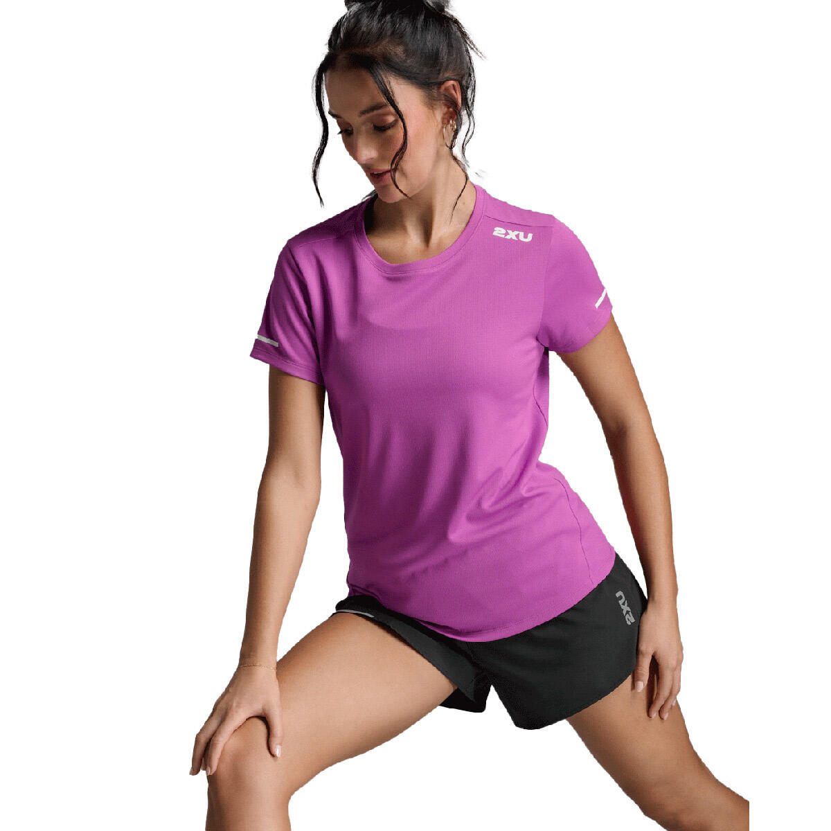 Camiseta Mujer Aero Tee 2XU Rosa 3/5