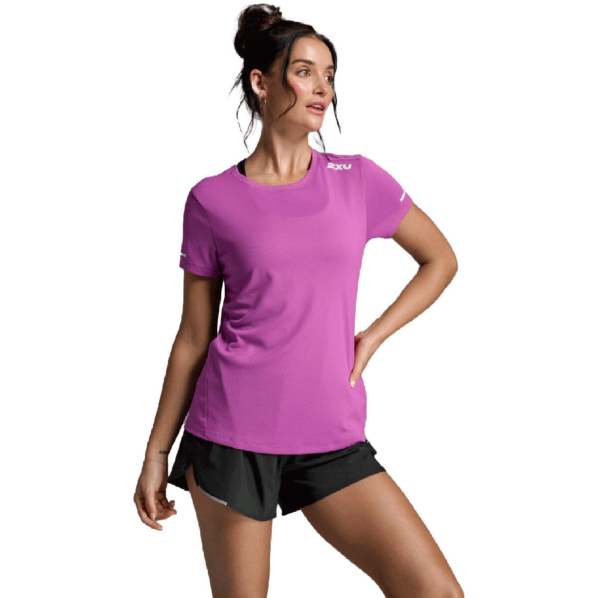 Camiseta Mujer Aero Tee 2XU Rosa 5/5