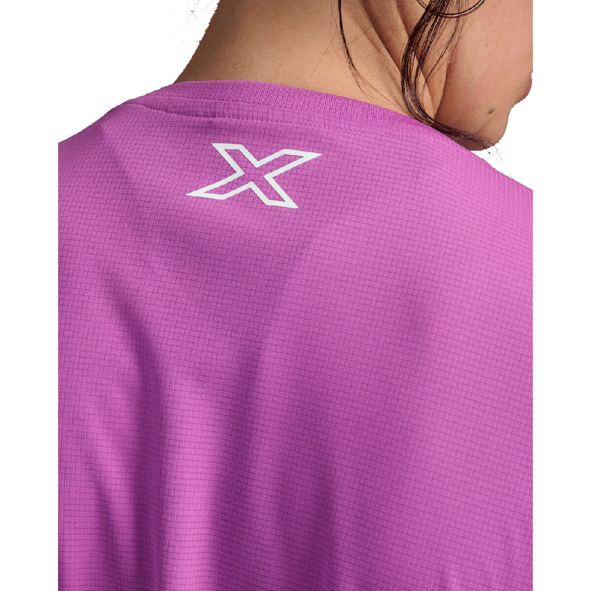 Camiseta Mujer Aero Tee 2XU Rosa 4/5
