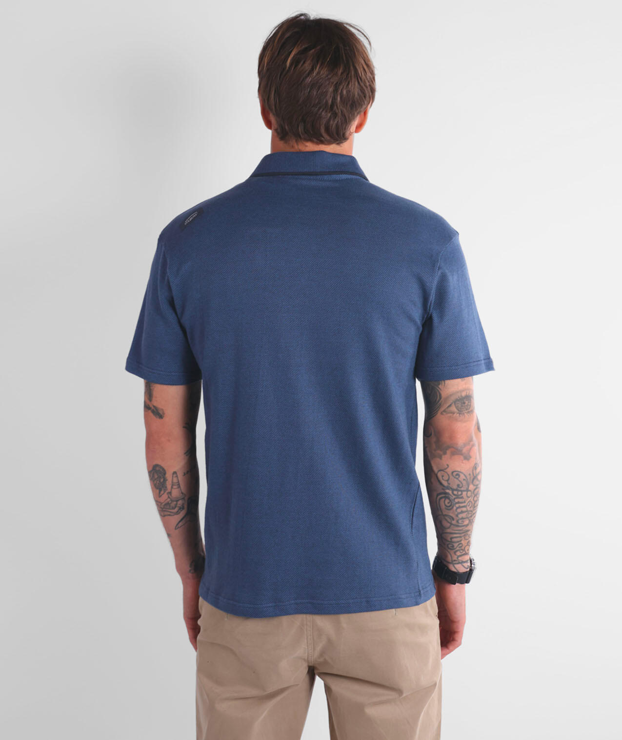 Jacquard polo met korte mouwen NEWQUAY 3/4