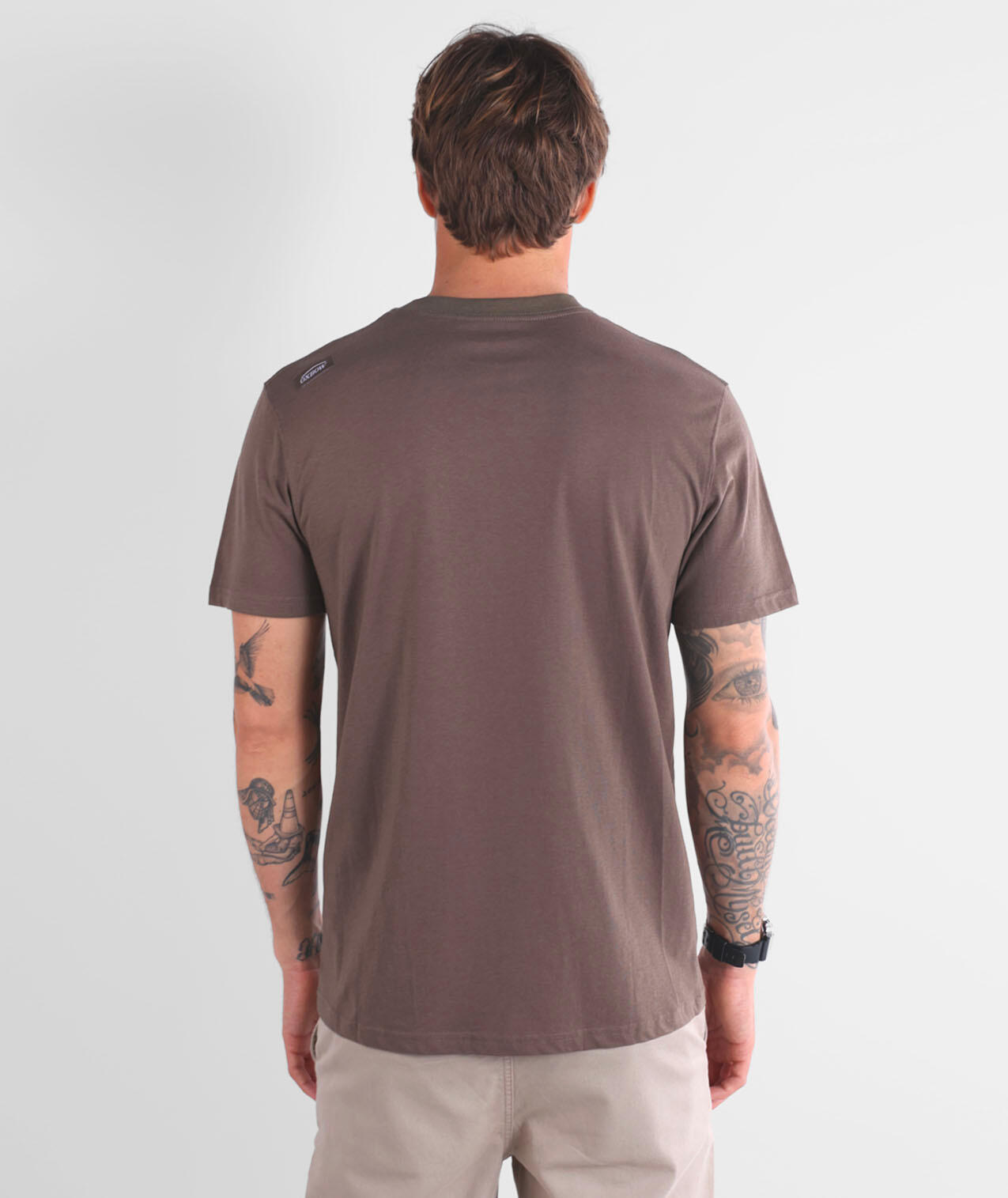T-shirt tinta unita con ricamo 4flo TEBAZ 3/5
