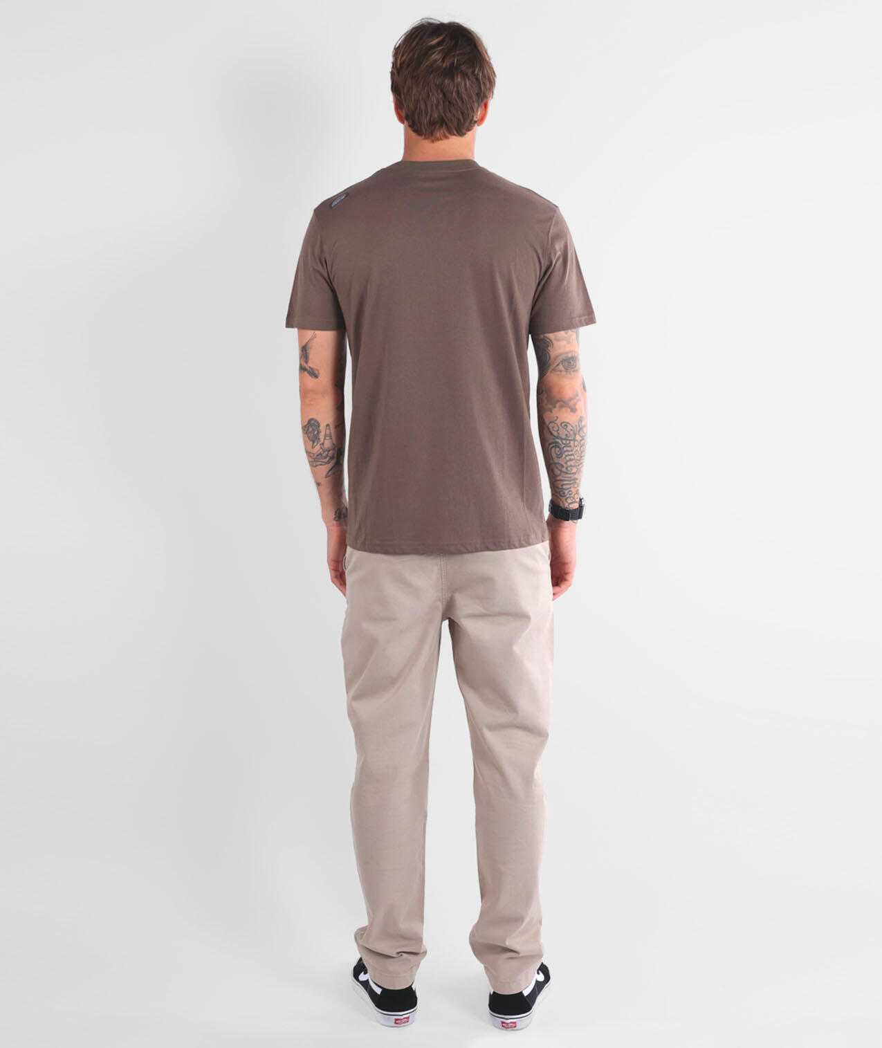 T-shirt tinta unita con ricamo 4flo TEBAZ 5/5