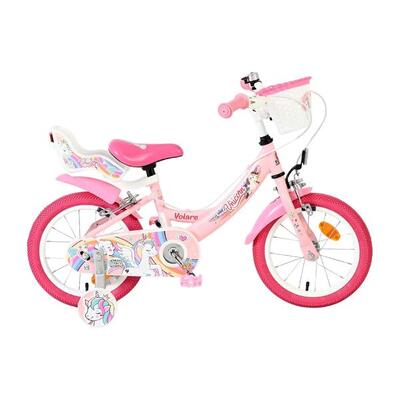 Kinderfiets 14 inch 4-6 jaar unicorn