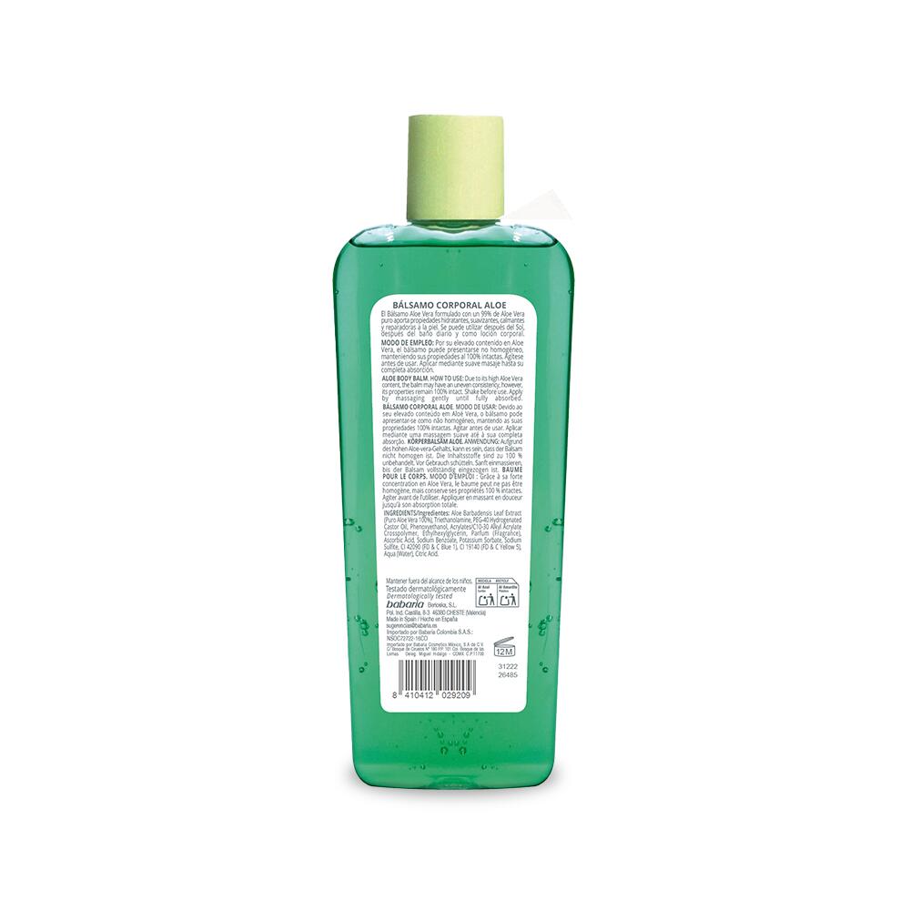 Bálsamo reparador After Sun Aloe Vera 250 ml Babaria 2/7