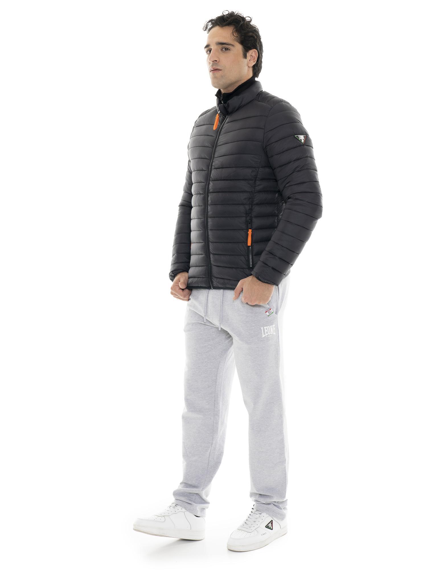 Kurtka puchowa z nylon z kaptur na co dzień