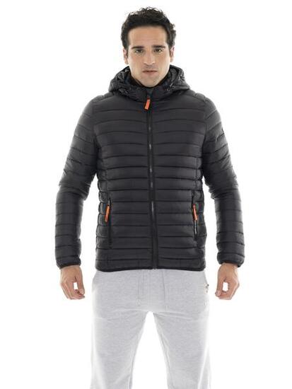 Doudoune d'hiver homme "Basic" avec zip et capuche
