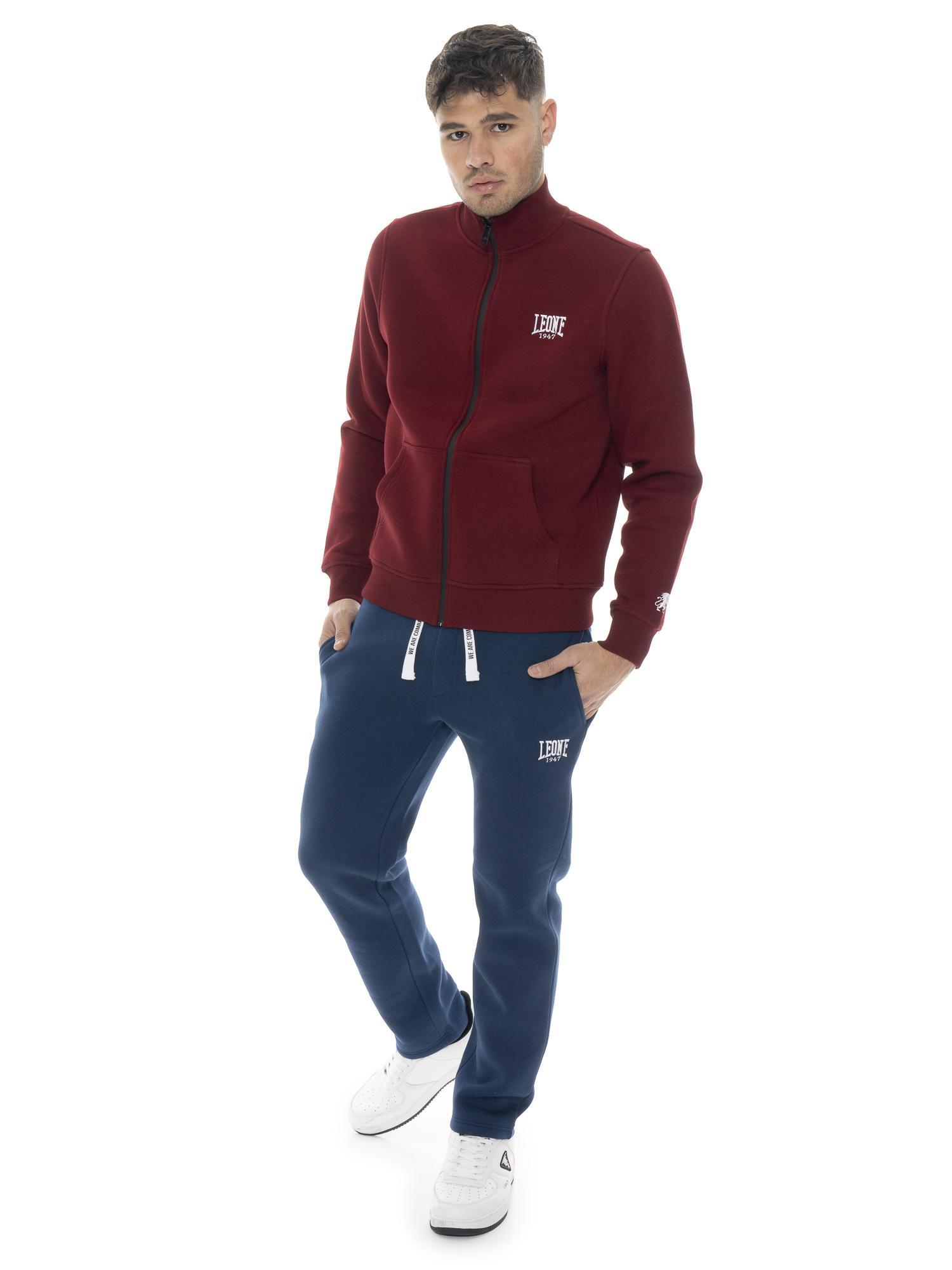 Herren-Winter-Trainingsanzug mit hohem Kragen Reißverschluss, Leone 1947