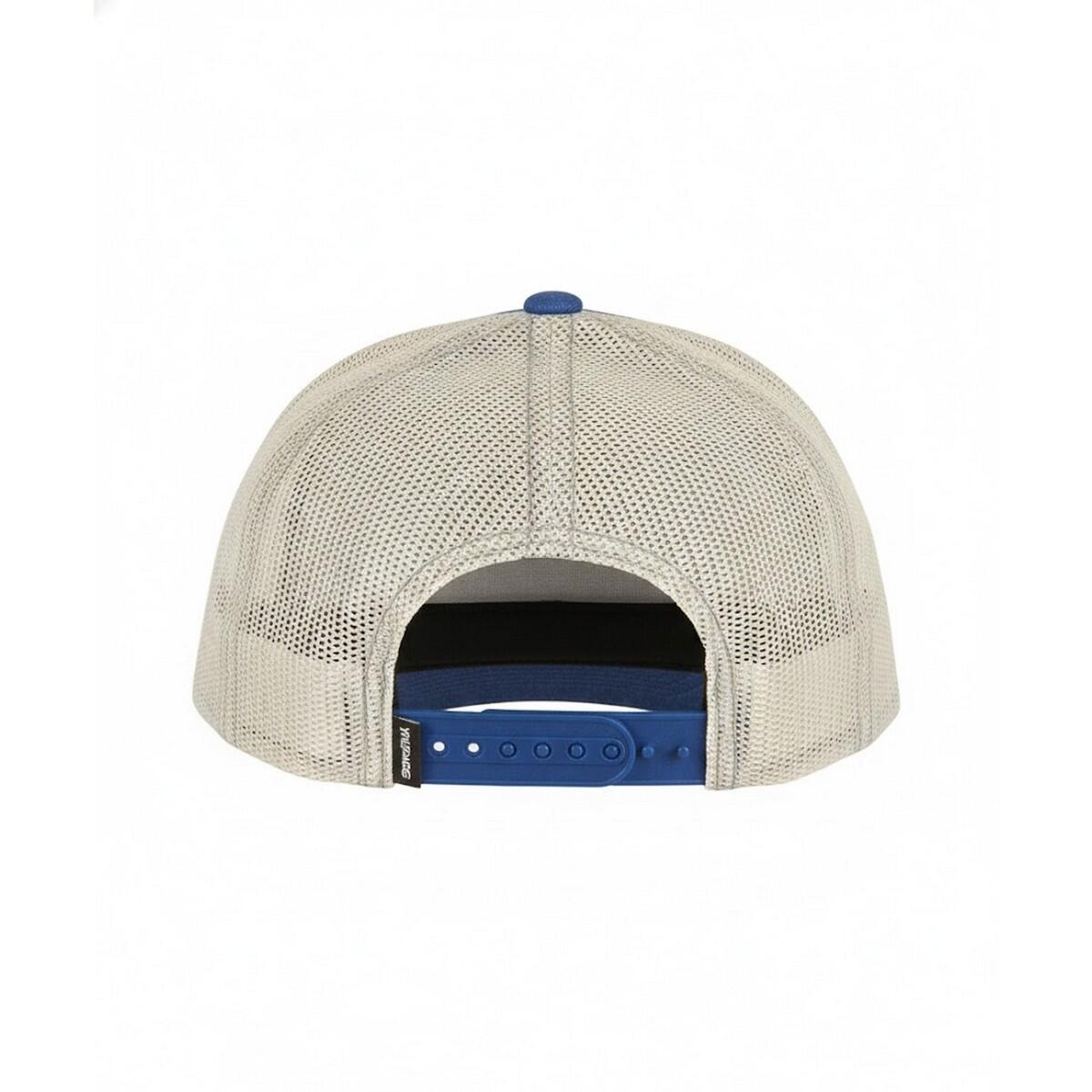 Unisex Adult Two Tone 5 Panel Trucker Cap (Blue/Beige) 2/2