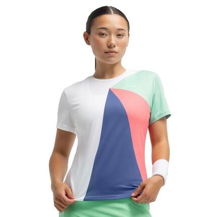 Damen Padel kurzärmeliges -funktionsshirt Pesaro Erit Mehrfarbig