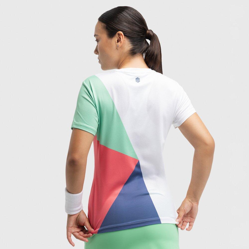 Camiseta técnica manga corta pádel mujer Pesaro Erit Multicolor 6/6