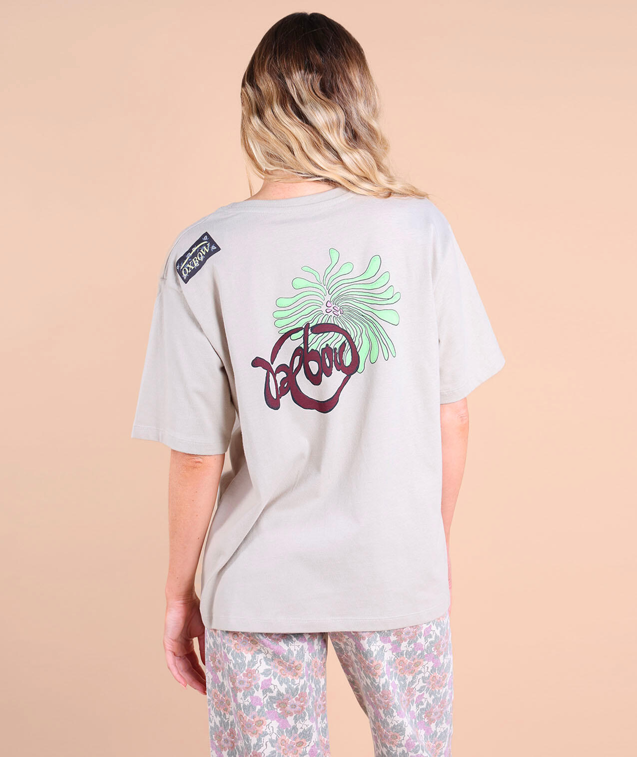 Bedrukt T-shirt op voor- en achterkant OASIS 2/5