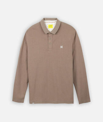 Piqué polo met lange mouwen niros