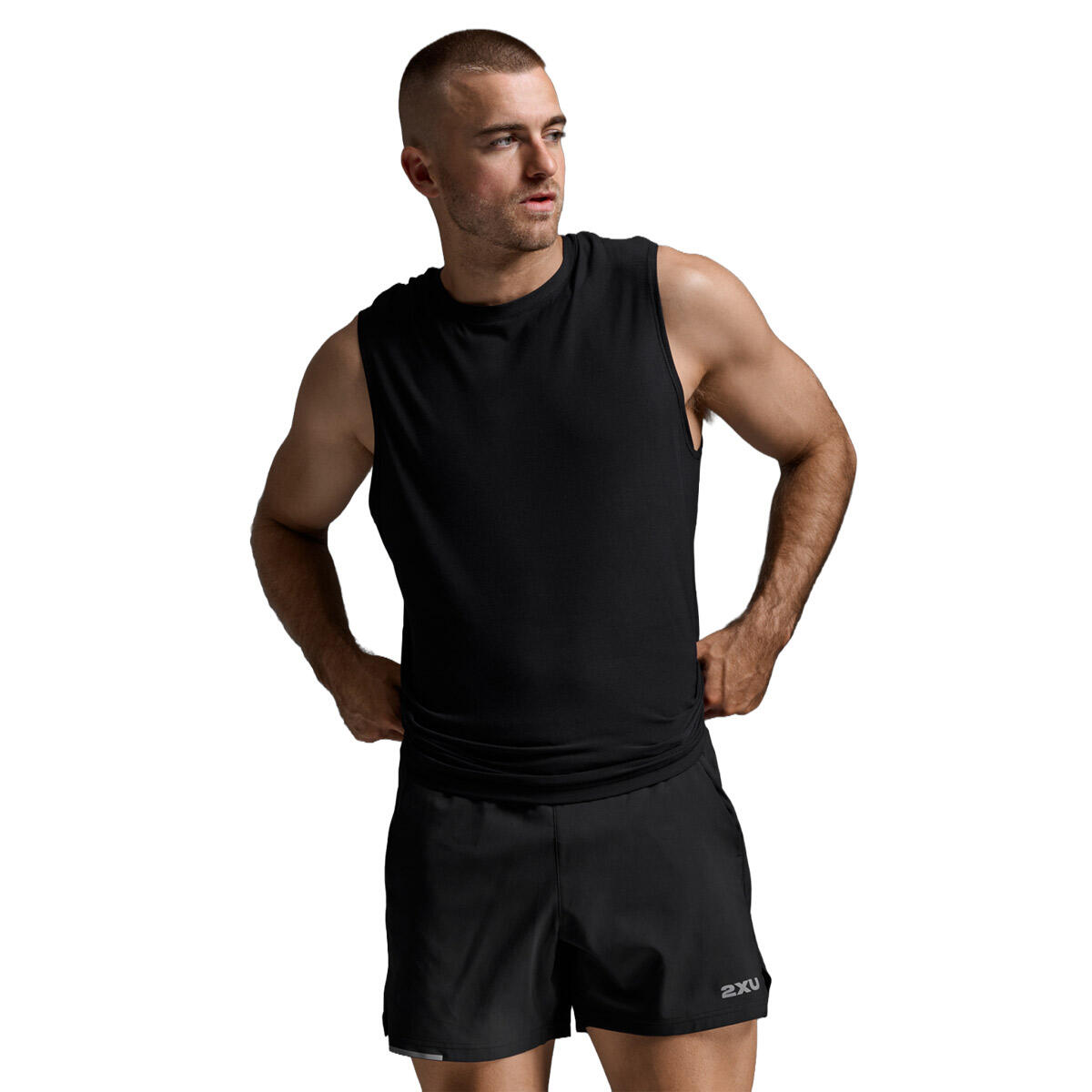 Camiseta De Tirantes Hombre Signature Soft Jersey Tank 2XU Negro 4/7